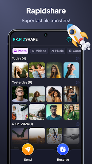 RapidShare: Fast File Transfer Screenshot 0