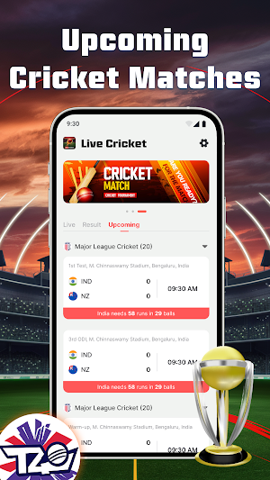 Cricket Live Score: Live Match Screenshot 1