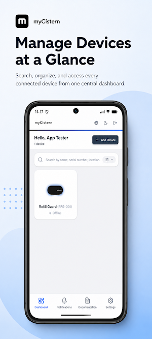 myCistern IoT Screenshot 2