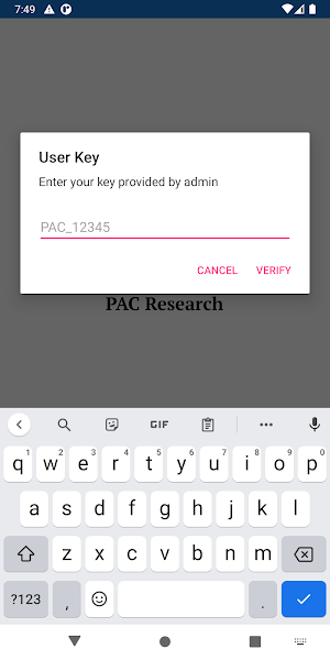 PAC Research Screenshot 0