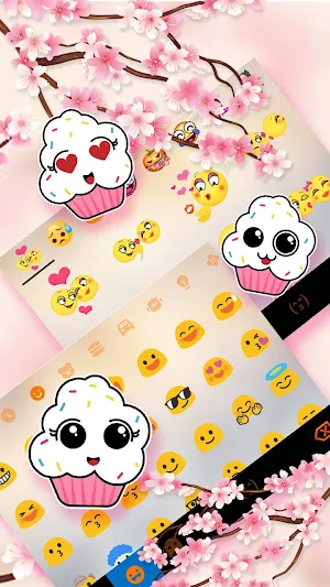 Sakura Blossom 2 Keyboard Theme Screenshot 2