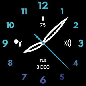 Classy Blue Watch Face Screenshot 3