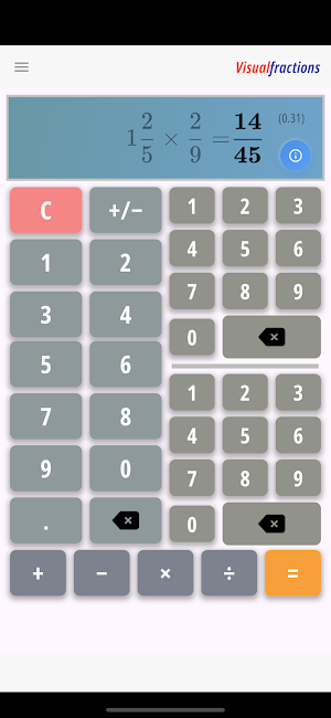 Fraction Calculator Screenshot 3