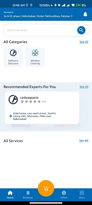 TaskGenie User App Screenshot 1