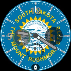 South Dakota Flag Watchface Screenshot 3