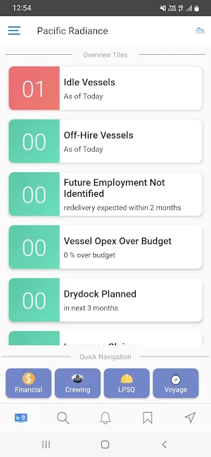PacificRadiance LiveFleet Screenshot 0