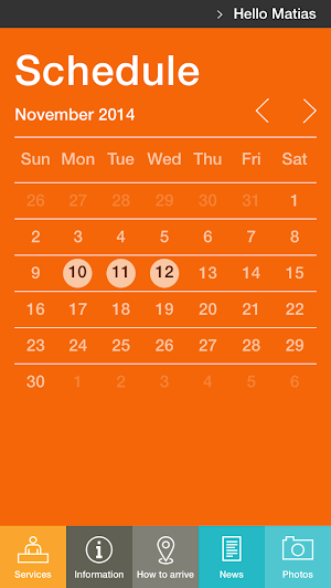 Pluralis Event Agenda Screenshot 1
