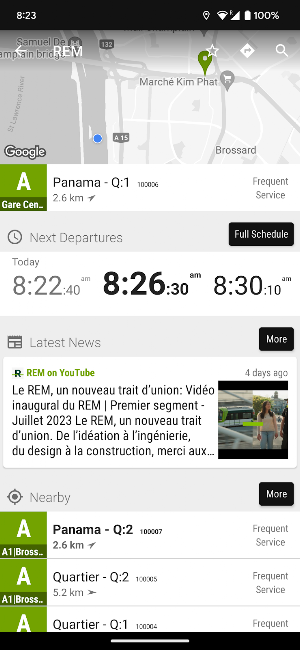Montréal REM light rail - Mon… Screenshot 1