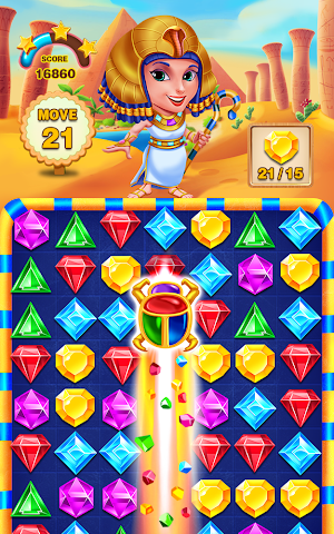 classic diamond puzzle pharaoh legend Screenshot 1