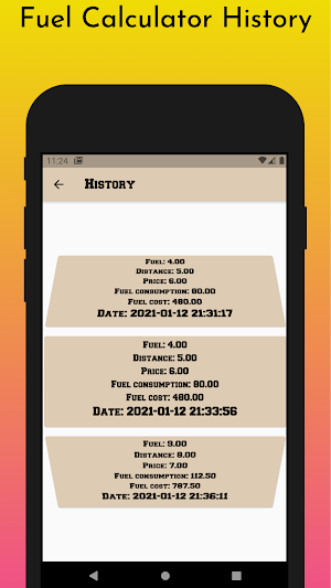 Simple Fuel Calculator Screenshot 3