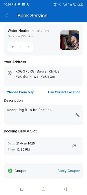 Khadamat (Home Services) Screenshot 3