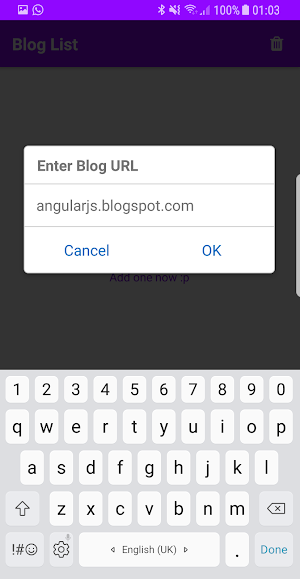 ReactBlogger Screenshot 1
