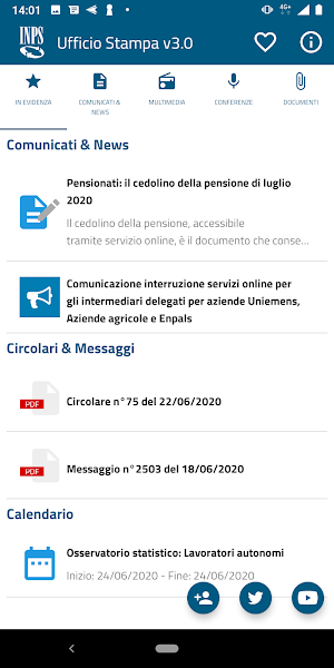 Ufficio Stampa INPS Screenshot 1