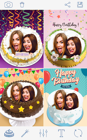 Photo On Birthday Cake Screenshot 0