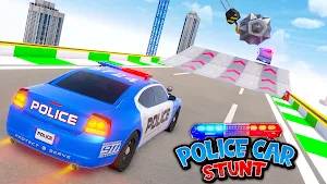 Police Mega Ramp Car game: Racing car stunts 3d Screenshot 3