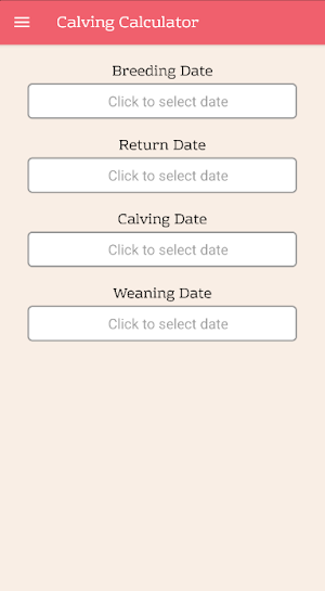 Calving Calculator Screenshot 0