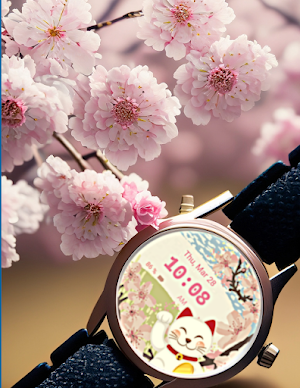 Sakuraneko Wear OS Screenshot 0