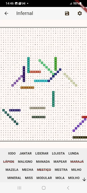 Caça-Palavras Difícil Screenshot 0
