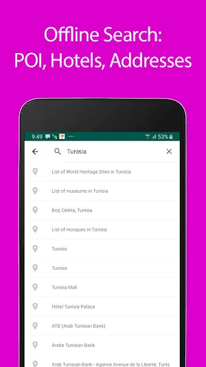 Tunisia Offline Map and Travel Guide Screenshot 2