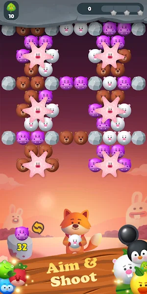 Bubble Shooter - POP Animal Screenshot 1