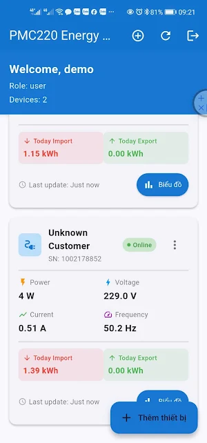 Giám Sát Điện Năng PMC220 Screenshot 1