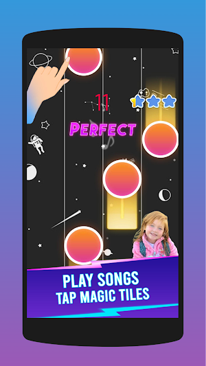 A for adley Piano Tiles Game Screenshot 3