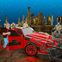 Zombie Shooter Drift Car Games