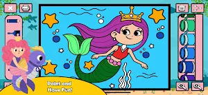 Mermaid Coloring Game Screenshot 0