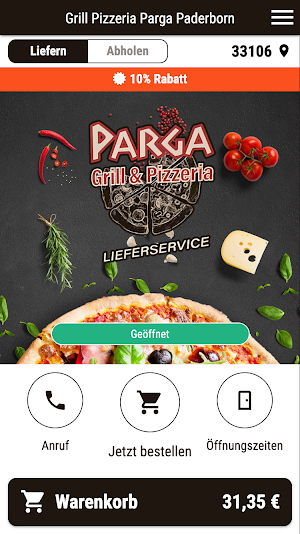 Grill Pizzeria Parga Paderborn Screenshot 0