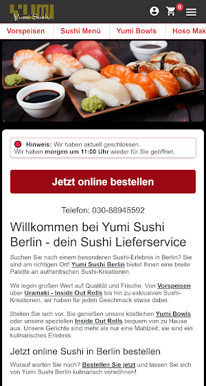 Yumi Sushi Screenshot 0