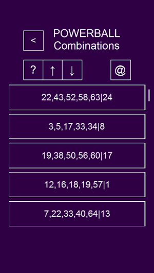 Lottery Combinations Generator Screenshot 3
