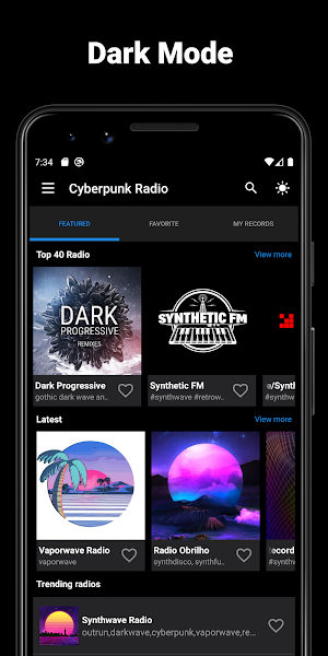 Cyberpunk Radio — Vaporwave, Darkwave, Synthwave Screenshot 3