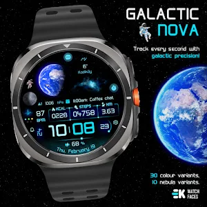 Galactic Nova  - Watch Face Screenshot 1