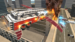 Fire Truck Flying Car Screenshot 0