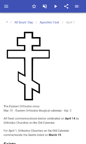 Eastern Orthodox liturgical days Screenshot 2