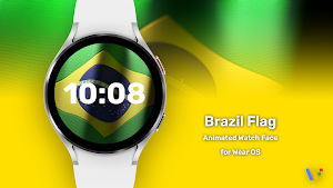 Brazil Flag Watch Face Screenshot 0