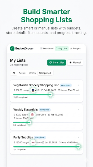 BudgetGrocer: Grocery Budget Screenshot 1