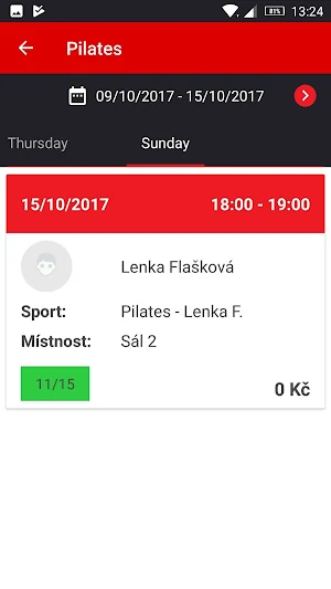 Fitness centrum URAL Screenshot 3