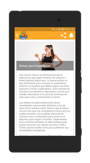 Dieta para Deportistas Screenshot 1