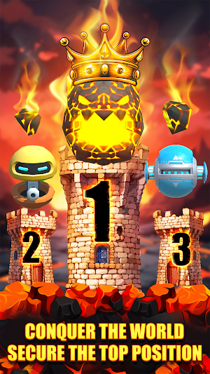 Bouncing Fireball: Endless run Screenshot 0