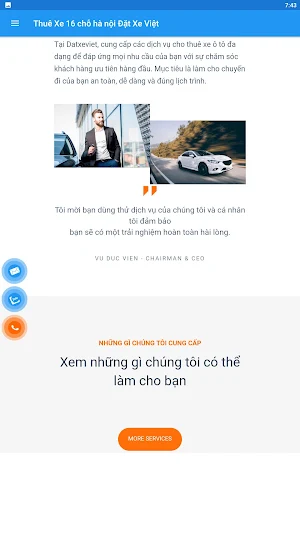 Thuê Xe 16 chỗ HàNội ĐặtXeViệt Screenshot 1