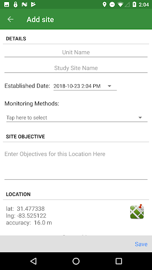 Rangeland Health Monitoring Screenshot 2