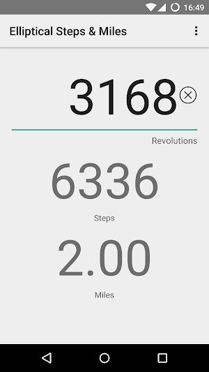 Elliptical Steps & Miles Screenshot 0