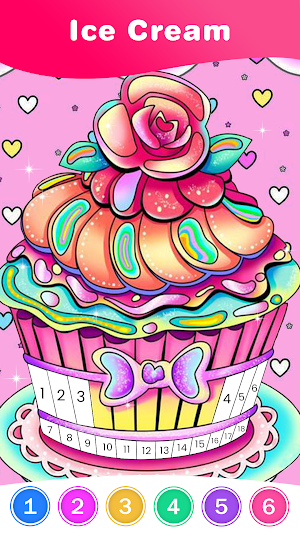 Coloring game: Number by color Screenshot 2