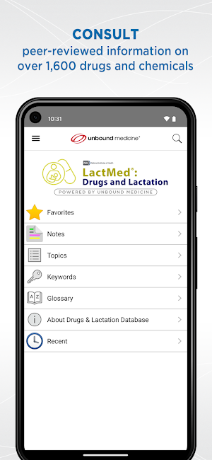 Drugs and Lactation (LactMed®) Screenshot 0