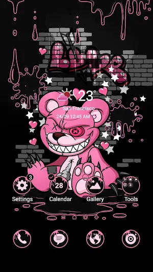 Evil Pink Bear - Wallpaper Screenshot 0
