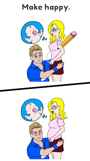 Draw Happy Teacher : Fun game Screenshot 2