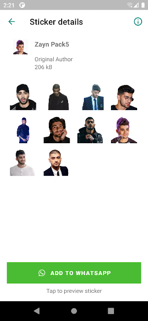 Zayn Malik Stickers Pro Screenshot 3