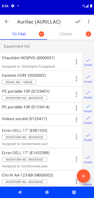Asset group inventories Screenshot 1