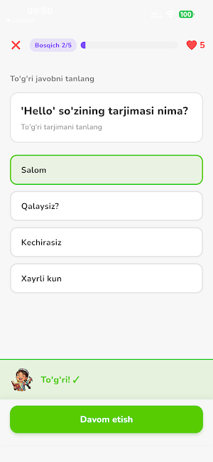 Lingoxon - Til O'rganish Screenshot 3